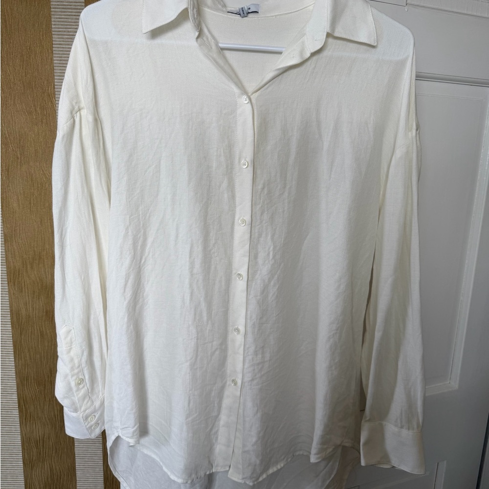 Reiss Ivory Casual Button Down Shirt